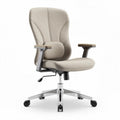 Ergonomic office chair with adjustable height and breathable fabric upholstery